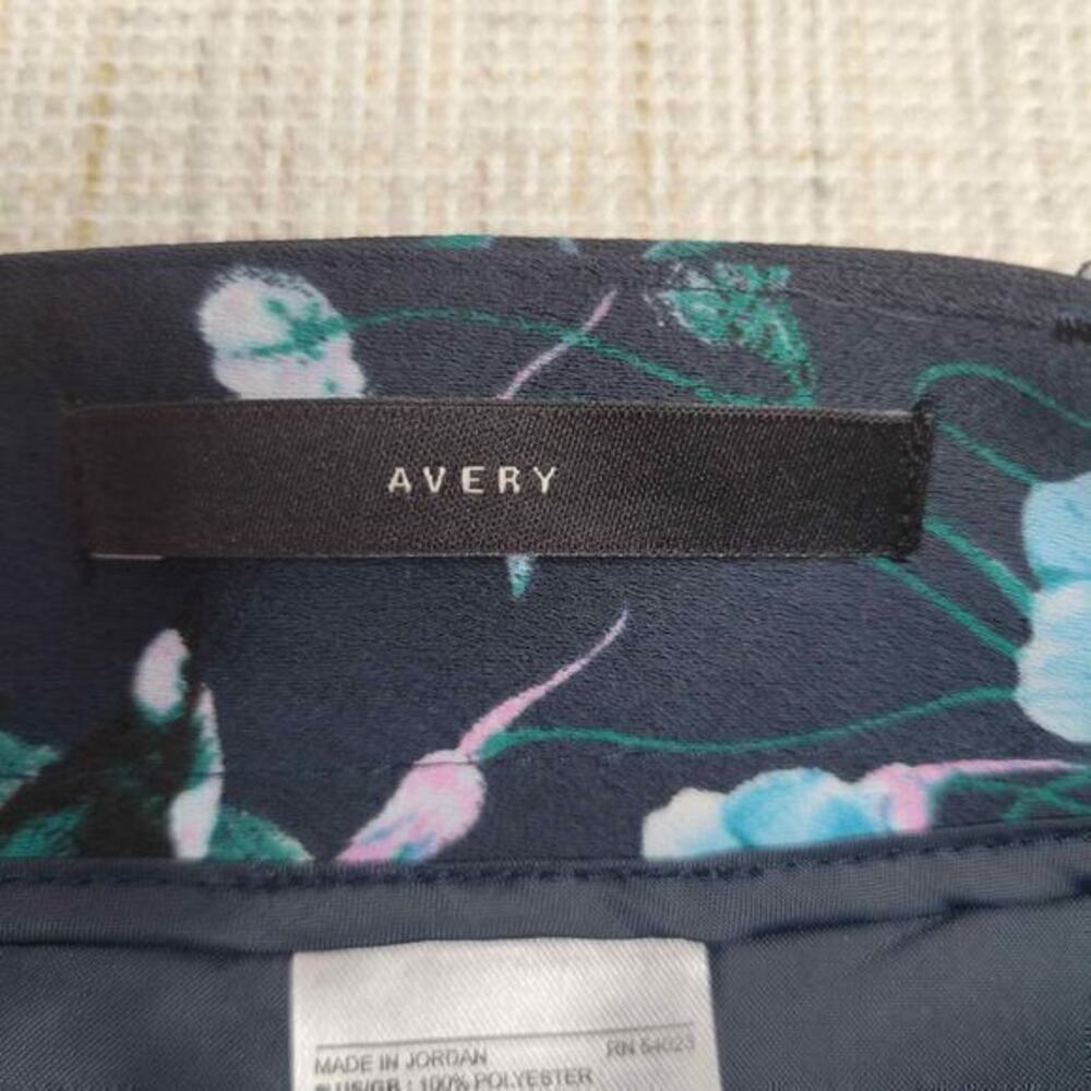 Banana Republic Women’s Avery Cropped Pants Black Floral‎ Size 6 - Picture 5 of 7